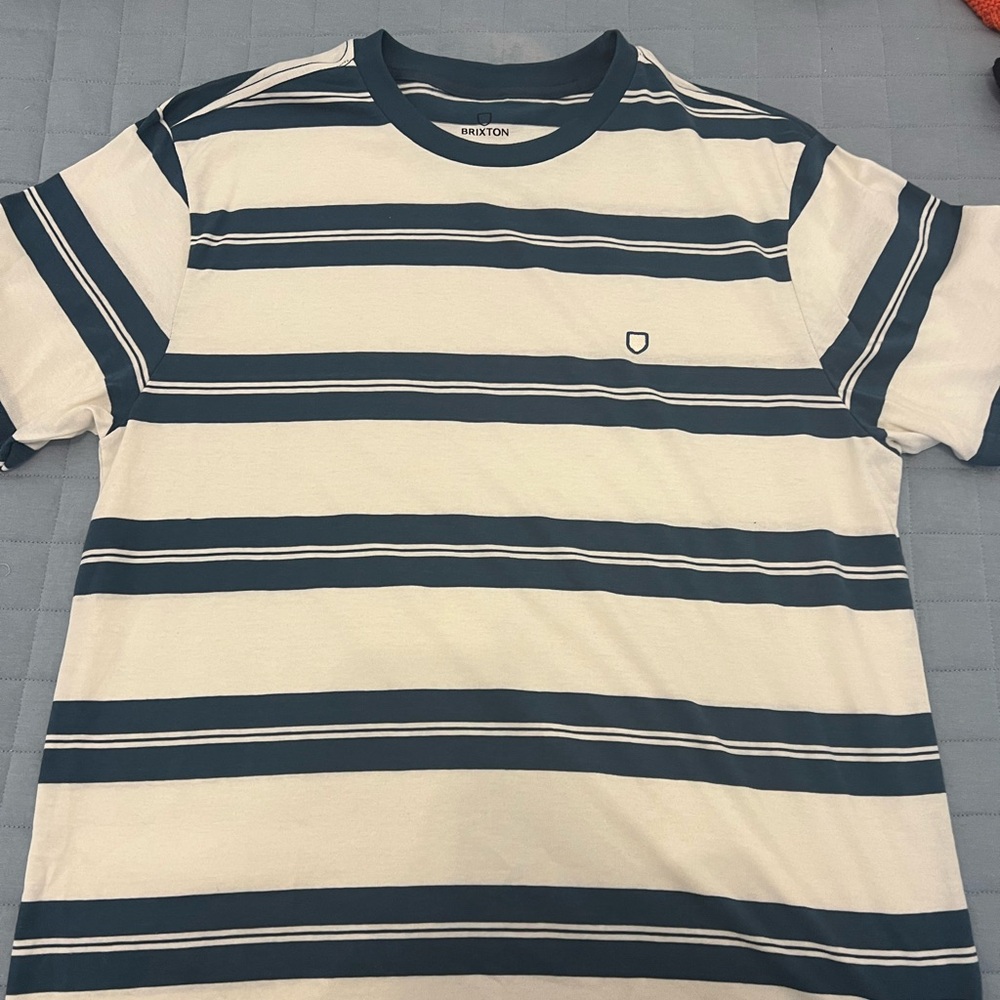 Brixton Shirt Men’s Large White Navy